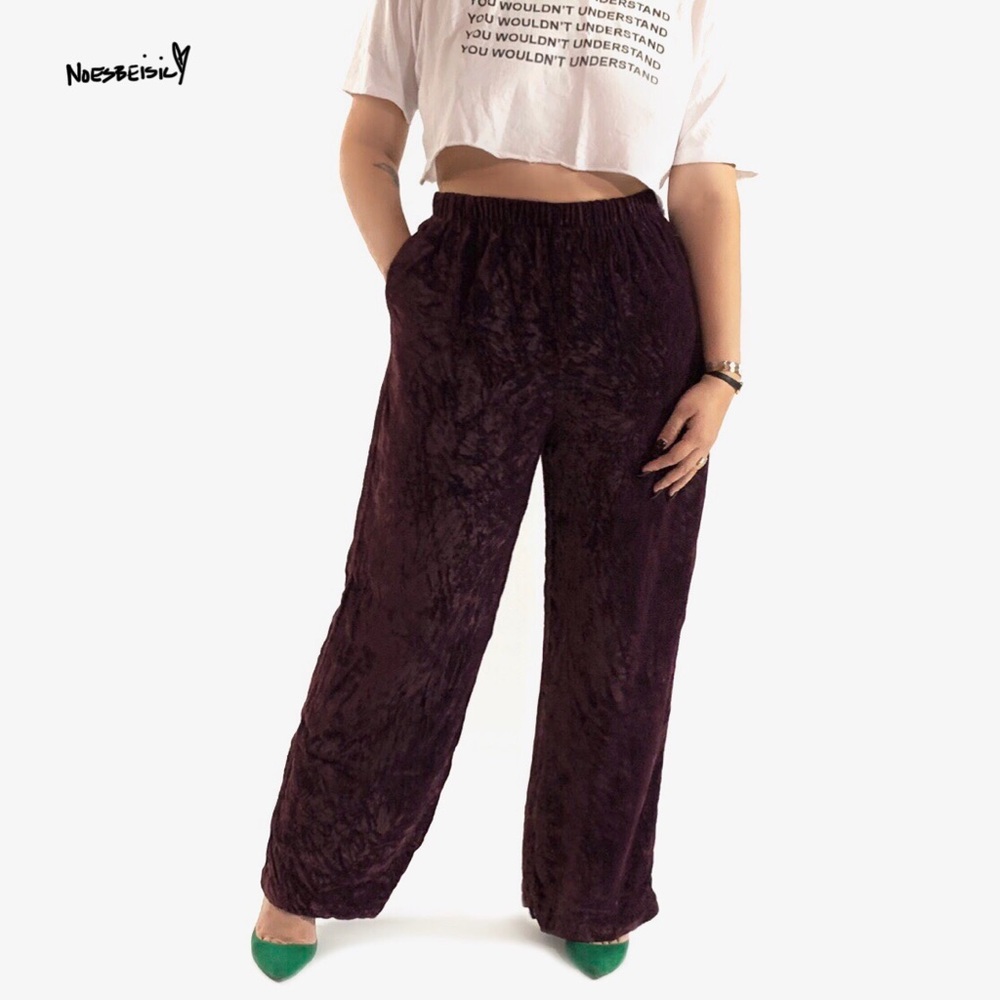 Vintage CP Shades Sausalito Velvet Pants - Picture 1 of 8
